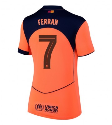 Lacne Ženy Futbalové dres Barcelona Ferran Torres #7 2025-26 Krátky Rukáv - Tretina